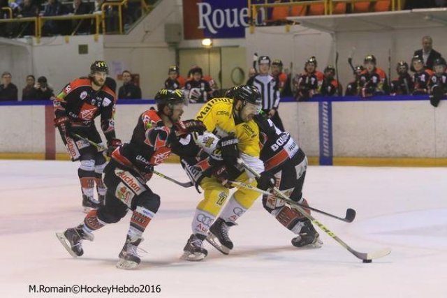 Photo hockey match Rouen - Amiens  le 26/01/2016