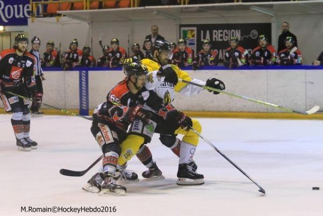 Photo hockey match Rouen - Amiens  le 26/01/2016