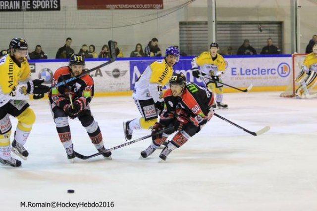 Photo hockey match Rouen - Amiens  le 26/01/2016