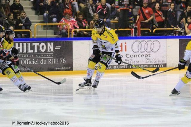 Photo hockey match Rouen - Amiens  le 26/01/2016