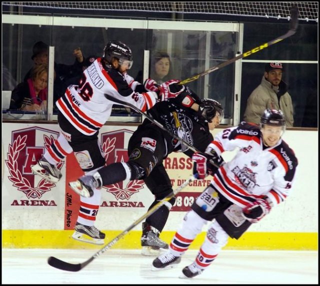 Photo hockey match Brest  - Bordeaux le 23/01/2016