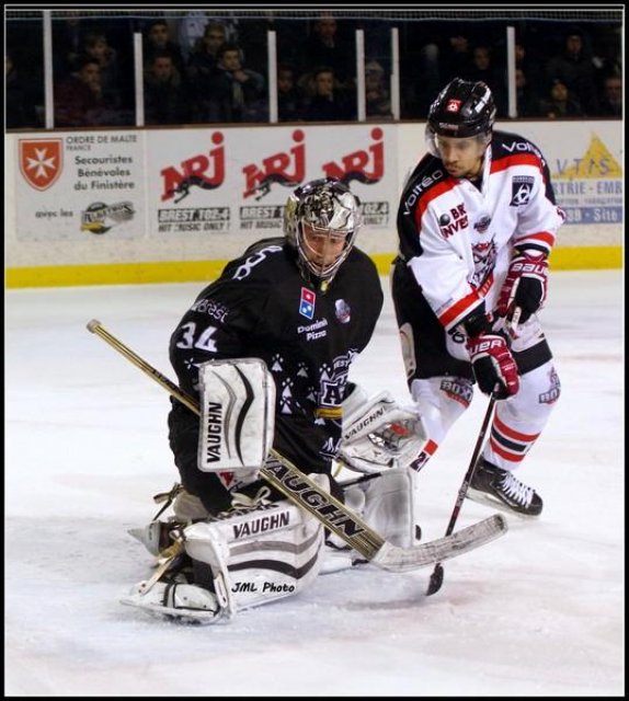 Photo hockey match Brest  - Bordeaux le 23/01/2016
