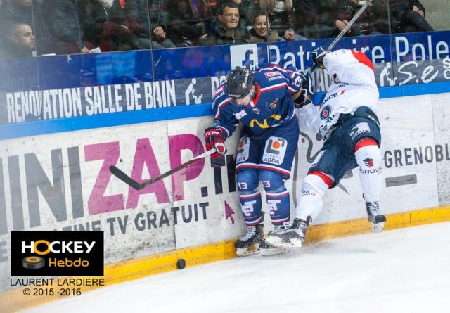 Photo hockey match Grenoble  - Angers  le 29/01/2016