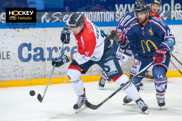 Photo hockey match Grenoble  - Angers  le 29/01/2016