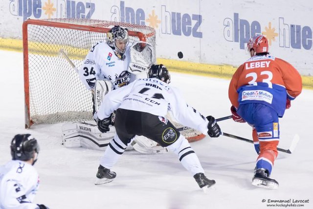Photo hockey match Lyon - Brest  le 29/01/2016