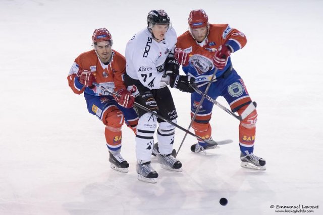 Photo hockey match Lyon - Brest  le 29/01/2016