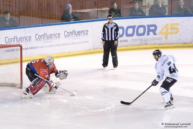 Photo hockey match Lyon - Brest  le 29/01/2016
