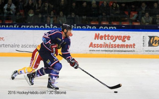 Photo hockey match Grenoble  - Dijon  le 02/02/2016