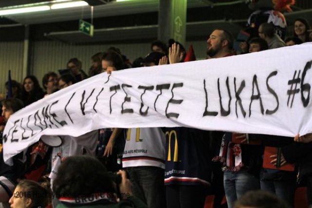 Photo hockey match Grenoble  - Dijon  le 02/02/2016