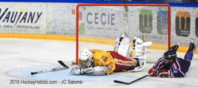 Photo hockey match Grenoble  - Dijon  le 02/02/2016