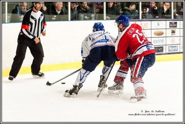 Photo hockey match Wasquehal Lille - Paris (FV) le 13/02/2016