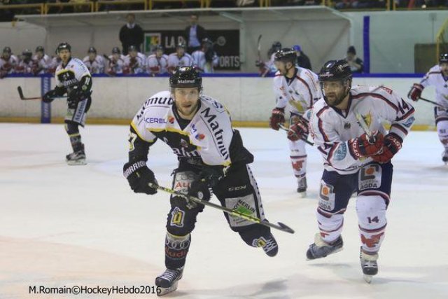 Photo hockey match Rouen - Grenoble  le 24/02/2016