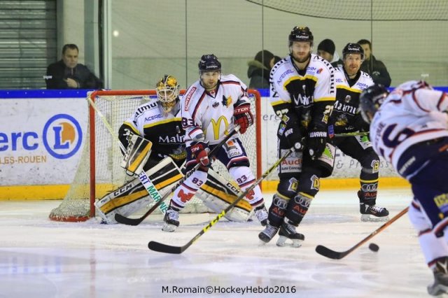 Photo hockey match Rouen - Grenoble  le 24/02/2016