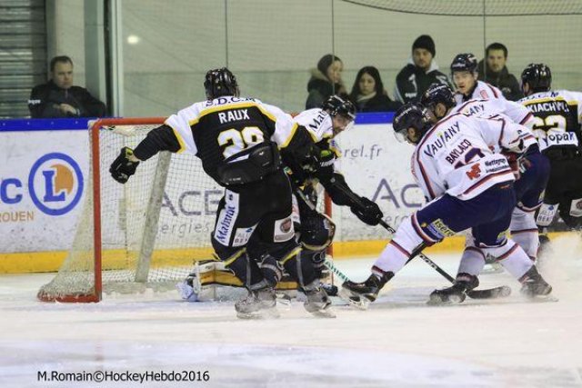 Photo hockey match Rouen - Grenoble  le 24/02/2016