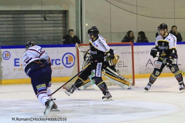 Photo hockey match Rouen - Grenoble  le 24/02/2016