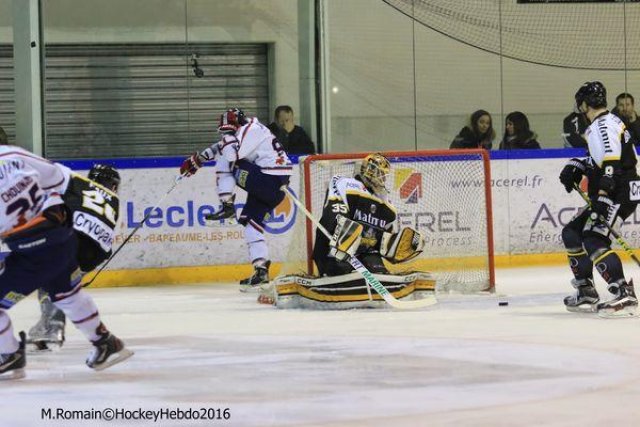 Photo hockey match Rouen - Grenoble  le 24/02/2016