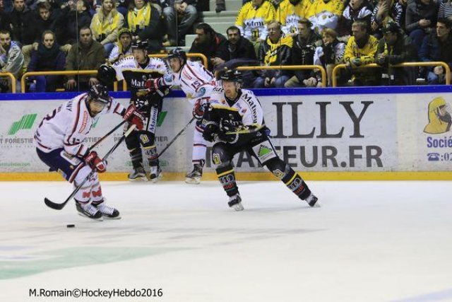 Photo hockey match Rouen - Grenoble  le 24/02/2016