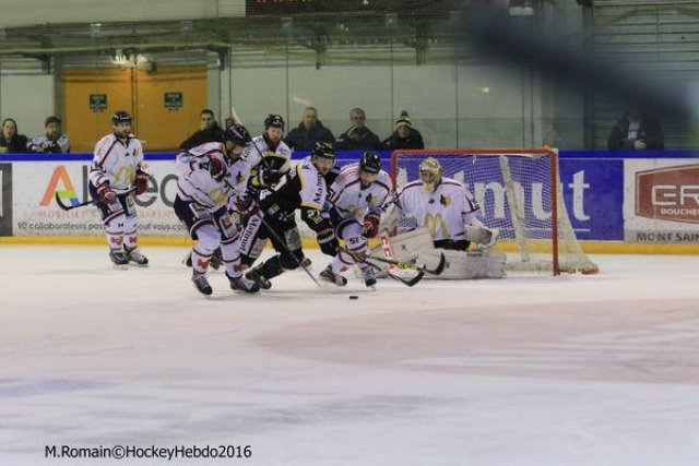 Photo hockey match Rouen - Grenoble  le 24/02/2016