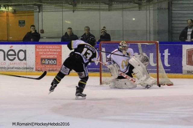 Photo hockey match Rouen - Grenoble  le 24/02/2016
