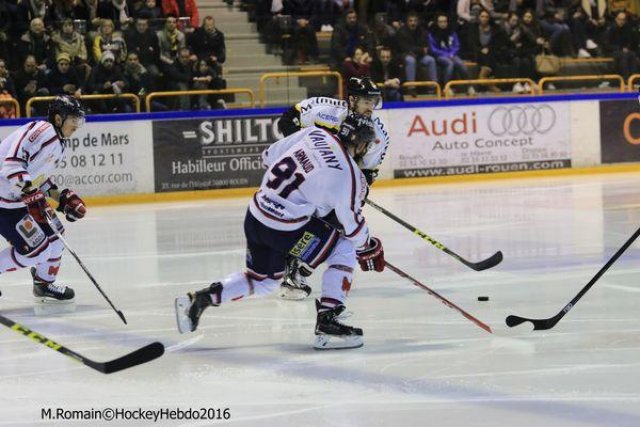 Photo hockey match Rouen - Grenoble  le 24/02/2016