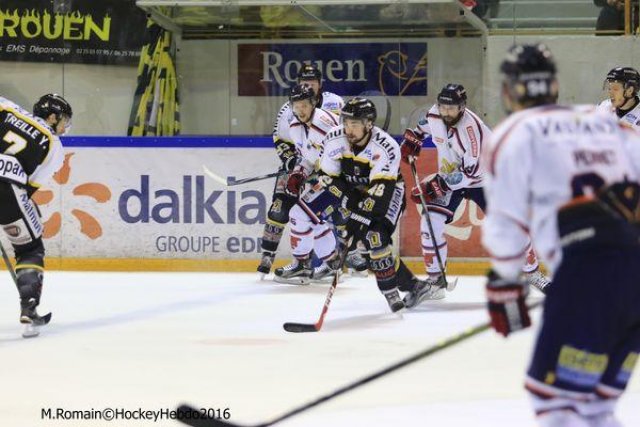 Photo hockey match Rouen - Grenoble  le 24/02/2016