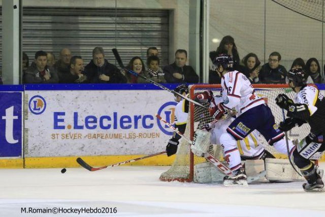 Photo hockey match Rouen - Grenoble  le 24/02/2016