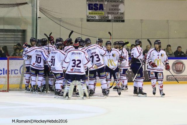 Photo hockey match Rouen - Grenoble  le 24/02/2016