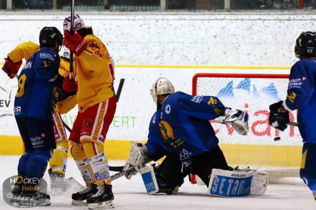 Photo hockey match Chamonix  - Dijon  le 08/03/2016