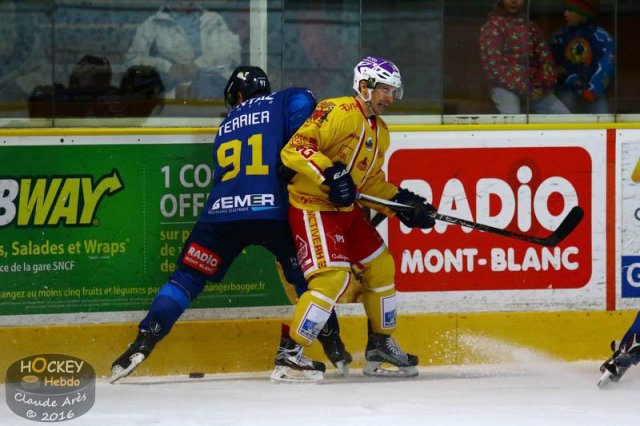 Photo hockey match Chamonix  - Dijon  le 08/03/2016