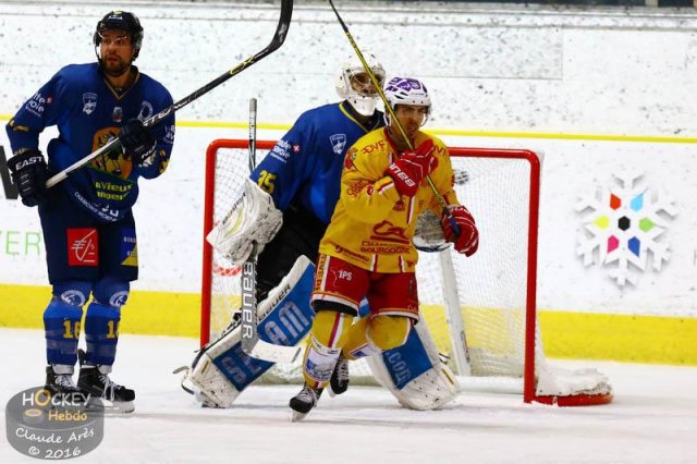Photo hockey match Chamonix  - Dijon  le 08/03/2016