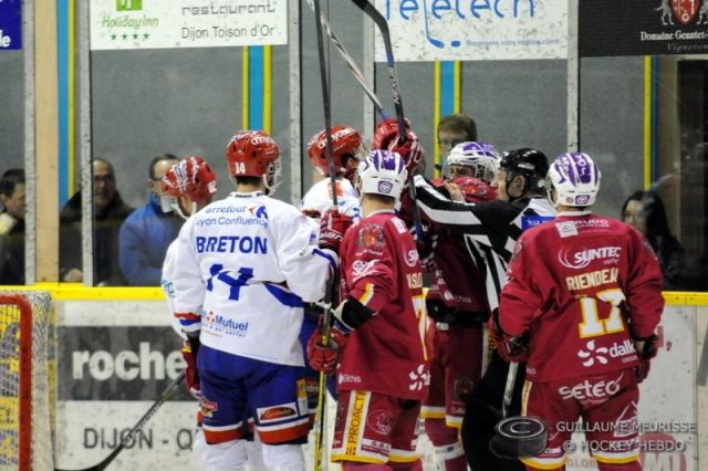Photo hockey match Dijon  - Lyon le 15/03/2016