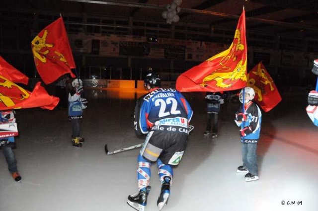 Photo hockey match Caen  - Cergy-Pontoise le 24/01/2009
