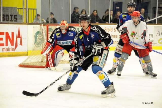 Photo hockey match Caen  - Cergy-Pontoise le 24/01/2009