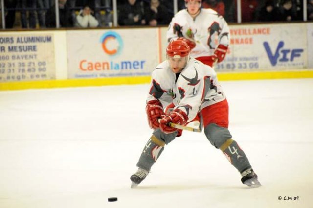 Photo hockey match Caen  - Cergy-Pontoise le 24/01/2009