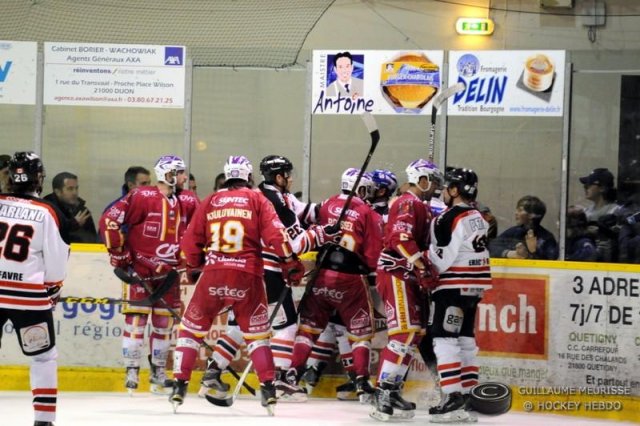 Photo hockey match Dijon  - Bordeaux le 26/03/2016