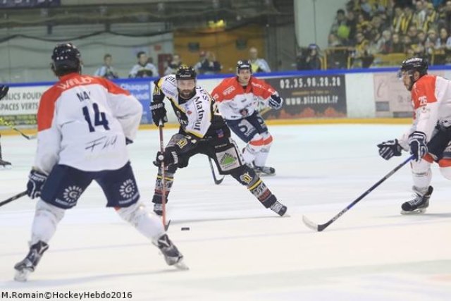 Photo hockey match Rouen - Angers  le 26/03/2016
