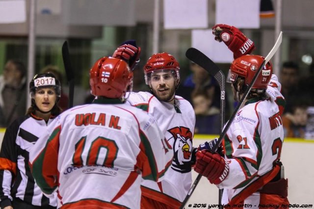 Photo hockey match Clermont-Ferrand - Courbevoie  le 09/04/2016