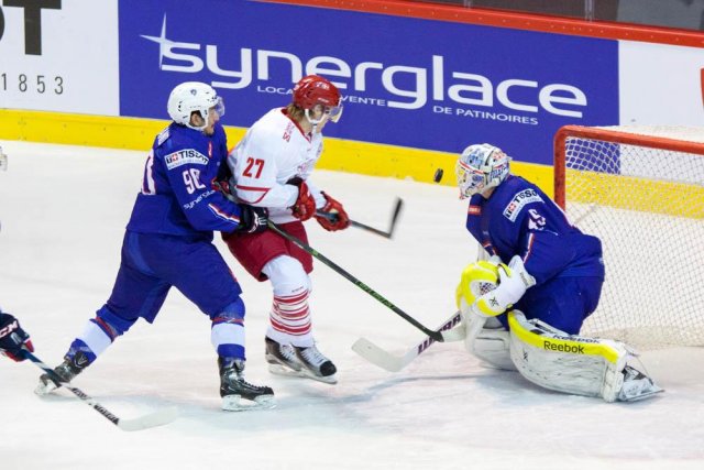Photo hockey match France - Denmark le 15/04/2016