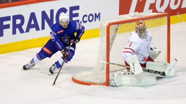 Photo hockey match France - Denmark le 15/04/2016