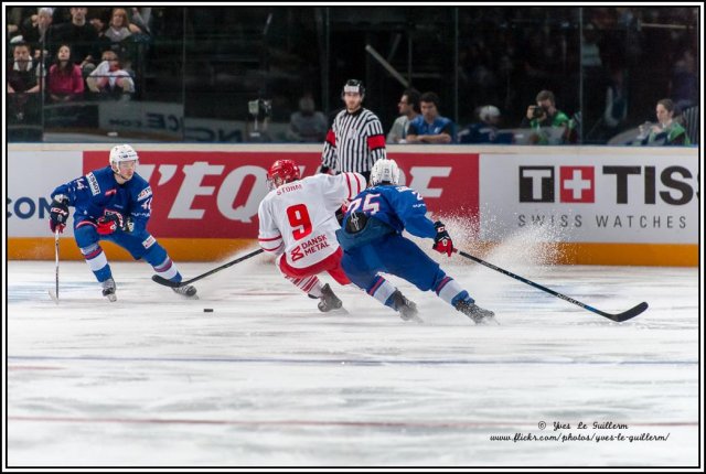 Photo hockey reportage Reportage photos : France VS Danemark vu par Yves Le Guillerm