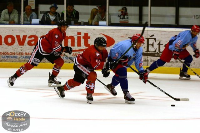 Photo hockey match Chamonix / Morzine - Grenoble  le 24/08/2016