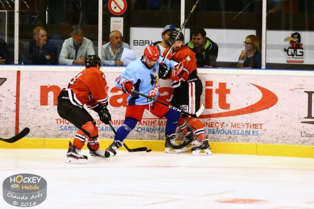 Photo hockey match Chamonix / Morzine - Grenoble  le 24/08/2016