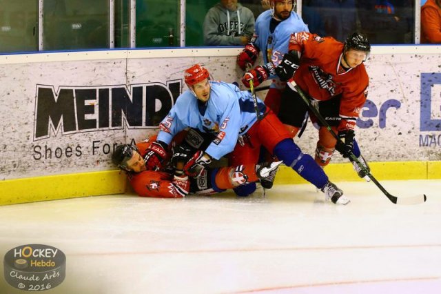 Photo hockey match Chamonix / Morzine - Grenoble  le 24/08/2016
