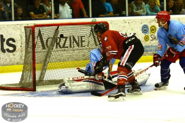 Photo hockey match Chamonix / Morzine - Grenoble  le 24/08/2016