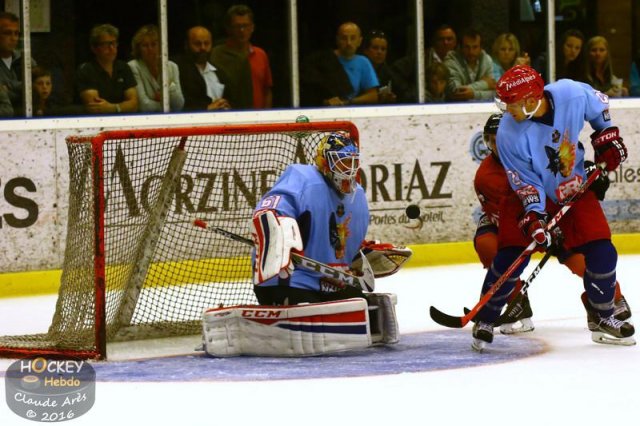 Photo hockey match Chamonix / Morzine - Grenoble  le 24/08/2016