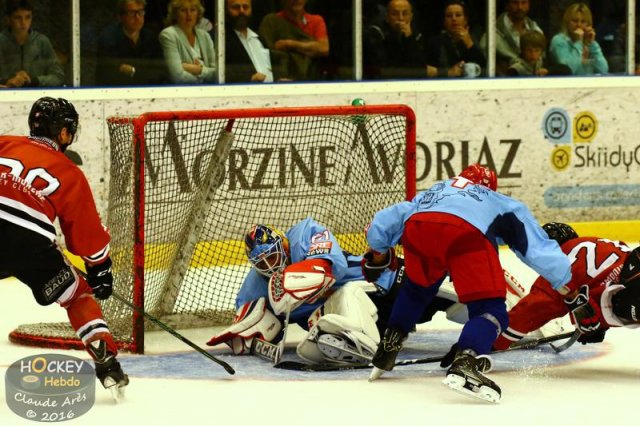 Photo hockey match Chamonix / Morzine - Grenoble  le 24/08/2016