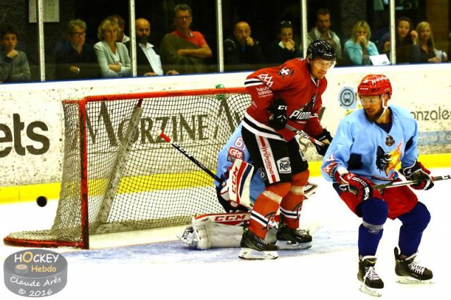 Photo hockey match Chamonix / Morzine - Grenoble  le 24/08/2016