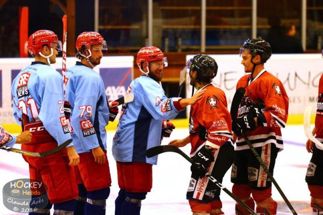Photo hockey match Chamonix / Morzine - Grenoble  le 24/08/2016
