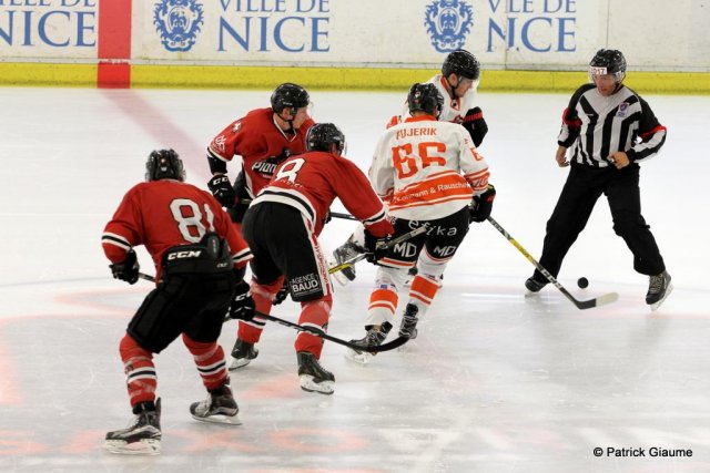 Photo hockey match Chamonix / Morzine - Epinal  le 03/09/2016