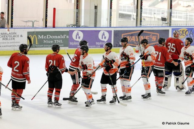 Photo hockey match Chamonix / Morzine - Epinal  le 03/09/2016